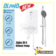 Alpha RS-E Instant Water Heater No Pump RSE