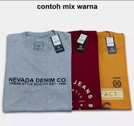 Paket 3 Pcs Kaos Nevada Pria Ori Lengan Pendek  Brand Matahari // Kaos Nevada Cewek Original // Kaos