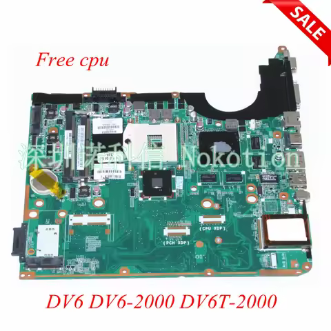 580977-001 574902-001 Main board For Hp Pavilion DV6 DV6-2000 DV6T-2000 Laptop Motherboard PM55 DDR3