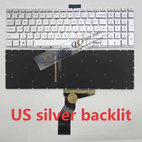 15-DY US backlit keyboard For HP 15-DY 15t-dy 15t-dy100 15t-dy200 15-dy1xxx Keyboard US Silver black
