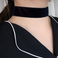 Mercury Velvet Choker Necklace / korea korean fashion accessories jewelry jewellry item jewel 925 si