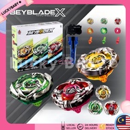 3 in1 Beyblade X Mainan Gasing Beyblade Burst Turbo BX -08 Xtreme String Launcher Battle Gyro Spinne