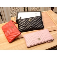 LV_ Bags Gucci_ Bag Women's double zipper wallet long multi-function large capacity simple clutch 546 38FF