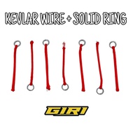 GIRI Kevlar Wire Solid Ring Assist Line Kevlar Hook Wire Assist Assist Line Jigging Fast Jig Kevlar 