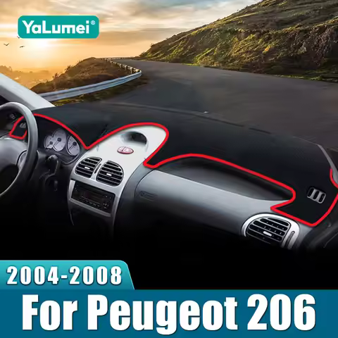 For Peugeot 206 CC SW 2004 2005 2006 2007 2008 206CC 206SW Car Dashboard Sun Shade Cover Non-slip Pa