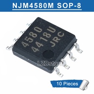 10pcs NJM4580M SOP-8 JRC4580 NJM4580 SOP8 4580 4580M SOP SMD Dual Operational Amplifier new original
