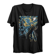 Men's and Women's Combed Cotton T-Shirts, FFVII Cloud Paint Anime Distro Clothes