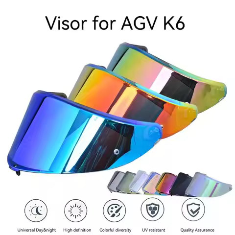 Helmet Visor For AGV Motorcycle Helmets Night Vision Visor Lens For AGV K6 K6S Helmet Lens Windshiel