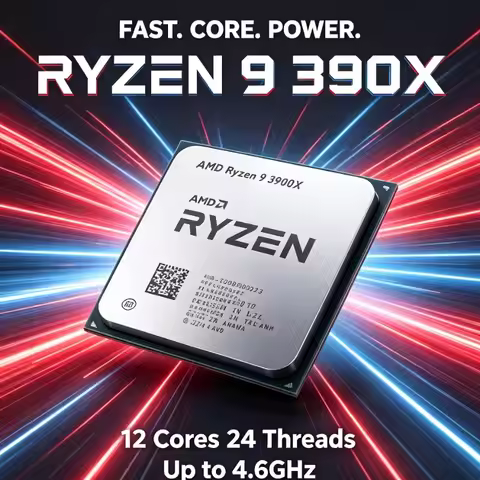 AMD R9 3900X Processor Ryzen 9 3900X 64MB Cache 3.8GHz AM4 Desktop PC Processor For Multi-thread Com