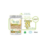 Combo of 11 bags of Xuan An Pure Rolled Oats [no sugar]400G bag (Free 11 bags of 150g Oats)