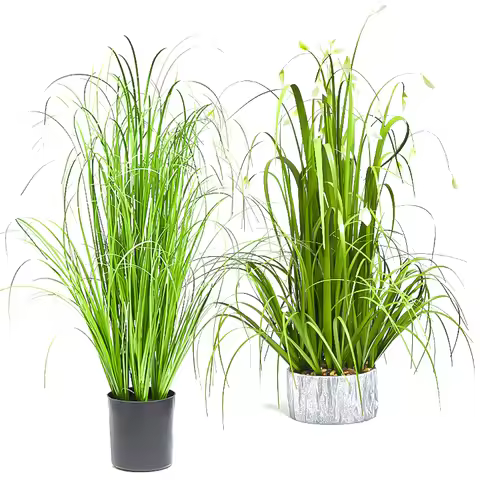 60/65cm Large Artificial Plant Potted Fake Onion Grass Tropical False Dandelion Ball Wedding Flower 