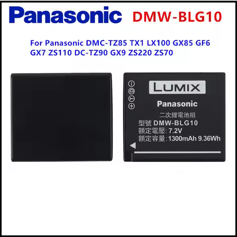 Original Panasonic blg10 battery DMC-TZ85 TX1 LX100 GX85 BLG10E GX7 ZS110 TZ90 GX9 ZS220 ZS70 DMW-BL