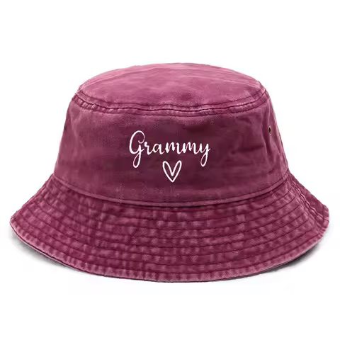 Woman Bucket Hat Cotton Washed Vintage Fishing Hat for Music Fans Sun Protection Outdoor Concert Cap