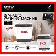 MIDEA KHIND TOSHIBA SEMI AUTO MESIN BASUH Washing Machine 6KG 7KG 8KG 9KG 10KG 11KG 12KG 13KG  洗衣机