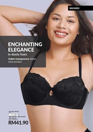 AVON BRA MARINELLA UNDERWIRE BRA - BLACK