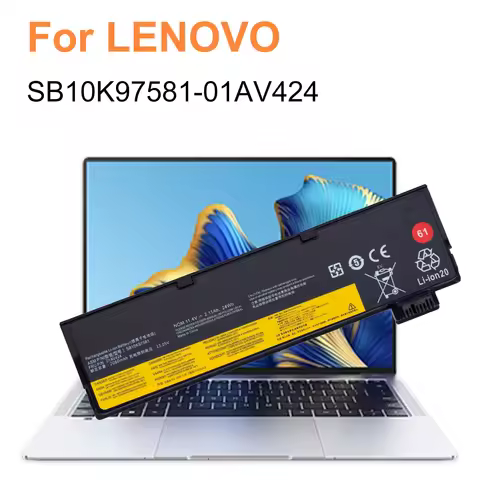 AUSSY 01AV424 61 Laptop Battery 24Wh/11.4V For Lenovo ThinkPad T470 T480 T570 T580 P51S P52S SB10K97