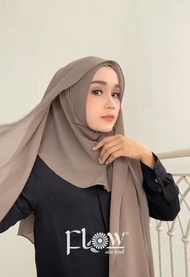 YASHA20 Chiffon Instant Hijab Tudung with Ninja Inner  Attached and Face Mask Loops