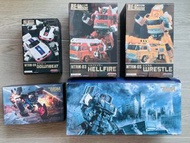 變形金剛 Transformers TFM Powertrain Disorder Maketoys MTRM-03 Hellfire 地獄火 消防車 MTRM-05 Wrestle 工程車 吊車 M