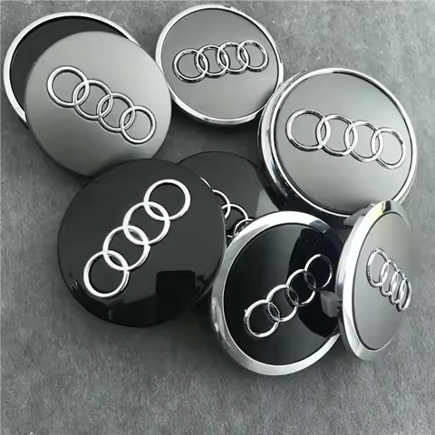 4Pcs 60/61/68/69mm Car Wheel Center HubCap Rim Cover For Audi C7 C6 C5 B5 B6 B7B8 B9 D3 Q3 Q5 Q7 TT 