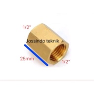 1/ 2x1 Brass Threaded Sock Brass Threaded Sock 1/2x1/2
