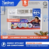Astron Inverter Class 1 HP Aircon (window-type air conditioner  TCL-100MA  built-in air filter  anti