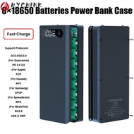 CHINK 8×18650 Batteries Power Bank  No Welding Dual USB LCD Displays Charging Holder