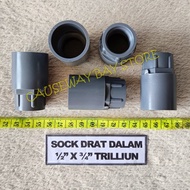 SOCK DRAT IN 1/2" X 3/4" TRILLION