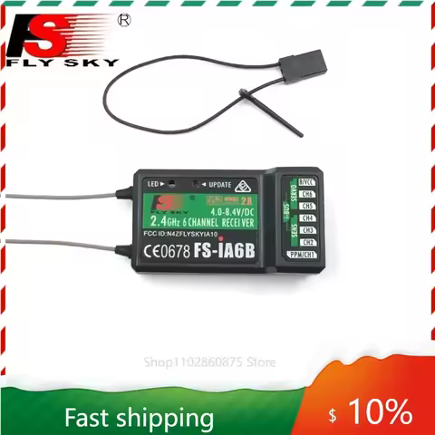 NEW Flysky FS-IA6B Remote Control IA6B Receiver 2.4G 6 Channel FLY SKY Plastic for DIY FPV RC Airpla
