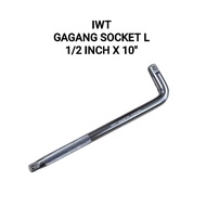 IWT OFFSET HANDLE 1/2" x 10 INCH gagang socket L mata sock 1/2x10inch