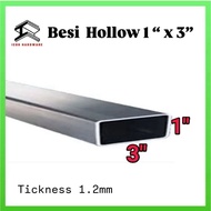 1" X 3" HOLLOW RECTANGULAR MILD STEEL