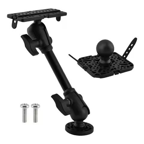 Kayak Transducer Mount 360 Degree Rotating Electronic Holder Fish Finder Mounting Brackets with Exte