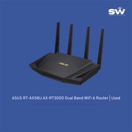 Used ASUS RT-AX58U AX-RT3000 AX3000 Dual Band WiFi 6 Router