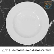 Zen Essential Rim White Pasta Plate Large 28 Cm (Ps-28) - Pasta Plate