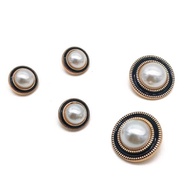 100 pcs Shirt Buttons Pearl Mushroom Buttons gold Black list Embossed 11mm 13mm/s 15mm/s 18mm/s 21mm