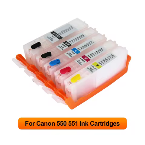 PGI 550 CLI 551 Refillable Ink Cartridge with ARC Chips For Canon PIXMA/IP7250/MG6350/MG5450/MX925/M