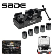 Fuel Line Fittings Installation Tool Fuel Hose Connector Tool Kit with 5 Fittings Brackets for 4AN 6