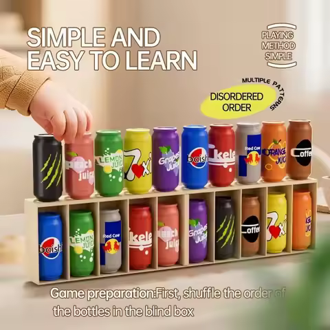 Color Matching Bottle Guess Challenge Puzzle Game Set Memory & Logic Training Strategy Board Game Pa