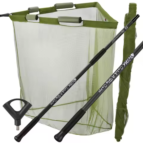 Sougayilang 212/300cm Portable Retractable Carp Fishing Tool Net Fishing tackle Folding Fishing Net