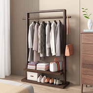 Solid Wood Coat Rack Minimalist Clothes Rack Coat Rack Clothes Floor Wooden Minimalist Modern Bed &amp; Breakfast Storage Hanger