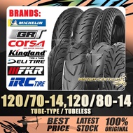 TAYAR 120/70-14,120/80-14 KINGLAND,DELI,CORSA,MICHELIN,FKR,GRT TUBELESS/TUBE-TYPE TYRE [TY12X14]
