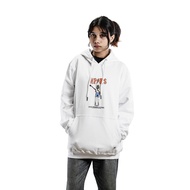 Pullover Hoodie - Jacket Sweater Hoppers - White