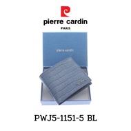 Pierre Cardin (ปีแอร์ การ์แดง) กระเป๋าธนบัตร กระเป๋าสตางค์เล็ก กระเป๋าสตางค์ผู้ชาย กระเป๋าหนัง กระเป๋าหนังแท้ รุ่น PWJ5-1151-5 พร้อมส่ง