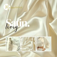 FABRIC MXM SILKY SATINPURE | IVORY IVORY | IVORY WHITE | FUN COLOR