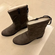 Bussola 短靴 麂皮 灰褐色 全新