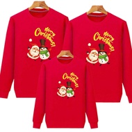 Santa Claus Family Sweater - Red Fleece Sweatshirt for Christmas 2025 D6J
