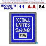 FIFA FOOTBALL UNITES THE WORLD FOOTBALL LOGO EMBROIDERY PATCH (A-A84)
