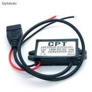 Dyfidvdo DC-DC Converter Module 12V To 5V USB Output Power Adapter 3A 15W
 A