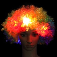 Led Flashing Explosion Head Wig Prom Headdress Luminous Wig Joker Fan Headgear Wig z5.8