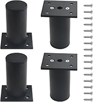 WMYCONGCONG 4 Pcs Aluminum Alloy Cabinet Feet Height 3.15 inch/ 80mm Thickened Furniture Legs with S
