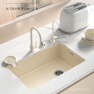 White Bar Kitchen Single Sink Sink Pool Style Milk Washing Vegetables Household Island Stainless Ste